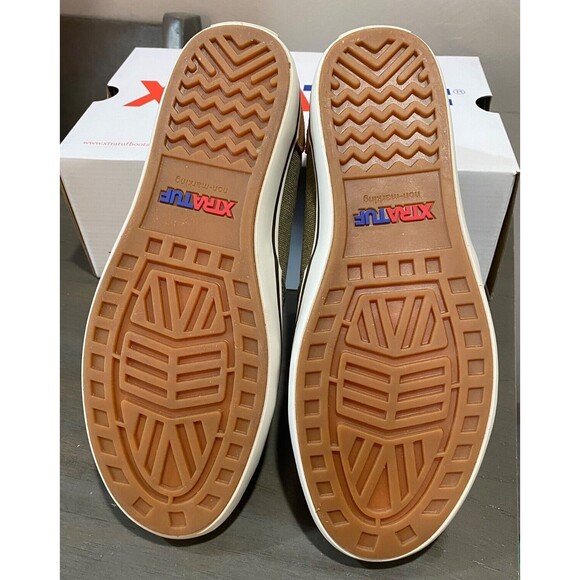 XTRATUF Men's 8 Sharkbyte Canvas Suede Slip On Deck Shoes Sneakers Green XSB-300 - Picture 7 of 8